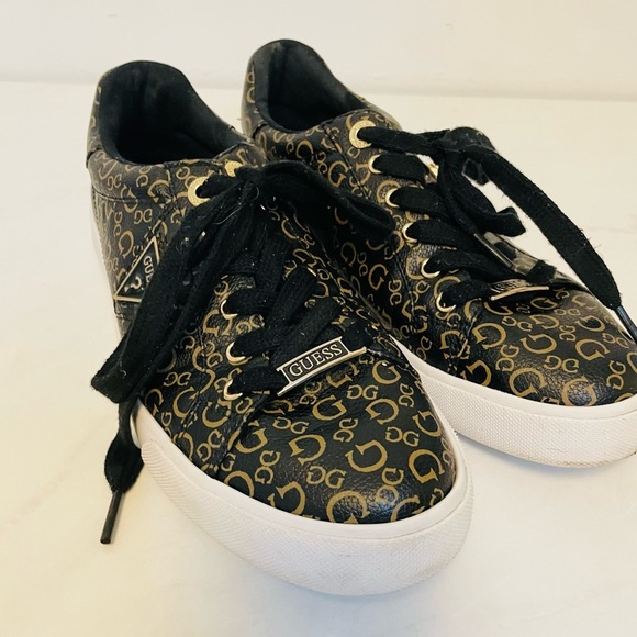 GUESS Black and GOLD Sneakers - Picture 13 of 15